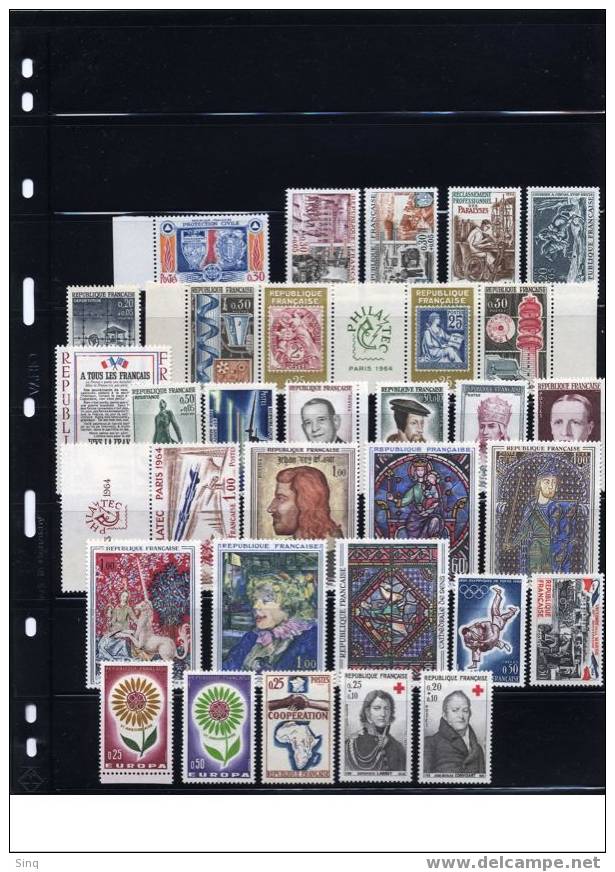 ANNEE COMPLETE 1964, Timbres Neufs** - 1960-1969