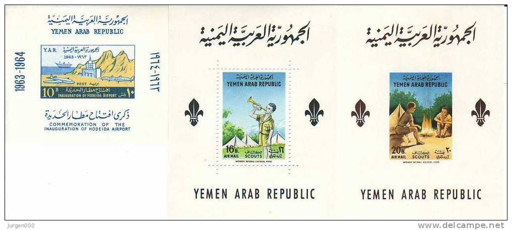 BL25, BL28, BL29 **, Michel = 22 Euro (Z13980) - Yemen