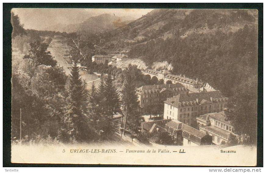 38 - URIAGE LES BAINS : Panorama De La Vallée (1919). - Uriage