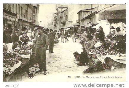 CP - NICE - LE MARCHE AUX FLEURS COURS SALEYA - 66 - REPRODUCTION - COMMERCES - FOIRES ET MARCVHES - CARTES D'AUTREFOIS - Sets And Collections