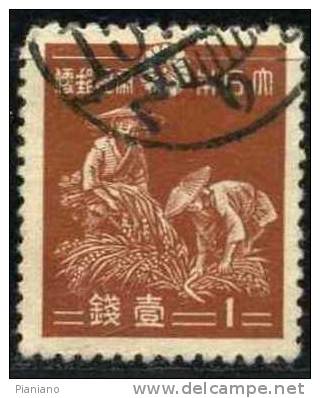 PIA - JAP - 1937-40 - Raccolta Del Riso - (Yv 263) - Used Stamps