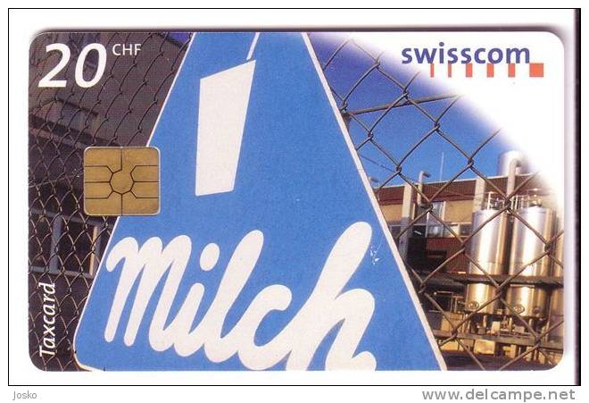 MILK - 20.CHF ( Switzerland )*** Lait - Milch - Leche - Latte - Melk - Lac Lactis Lacti * Cow Vache Kuh Vaca Vacca Cows - Alimentation