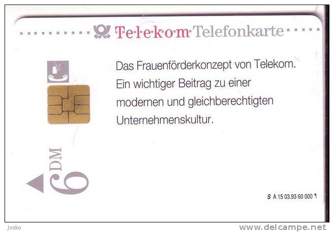 SIE & TELEKOM ...   ( Germany Rare Card S A 15 03.93 ) - A + AD-Series : D. Telekom AG Advertisement