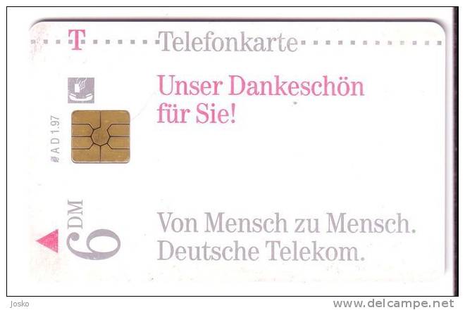 Reflection   ( Germany Rare Card A D 1.97 )  - See Scan For Condition - A + AD-Series : Publicitaires - D. Telekom AG