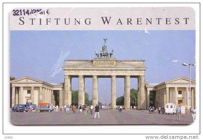 STIFTUNG WARENTEST  ( Germany Rare Card O Serie - Only 30.000 Ex ) ** Damaged Card , See Scan For Condition - O-Series: Kundenserie Vom Sammlerservice Ausgeschlossen