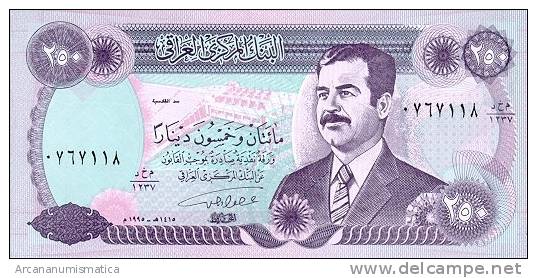 IRAK/IRAQ    250 Dinares  1.995/AH1415   KM#85   SC/UNC   DL-5781 - Irak