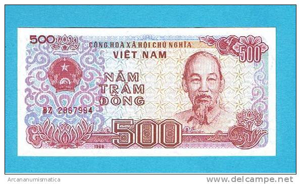 VIETNAM   500  DONG  1988 (1989)   KM#101   PLANCHA/UNC   DL-5776 - Vietnam