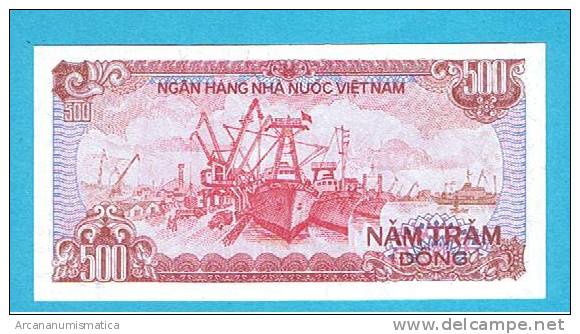 VIETNAM   500  DONG  1988 (1989)   KM#101   PLANCHA/UNC   DL-5776 - Vietnam