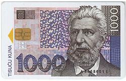 BANKNOTE 1000. KUNA ( Croatia ) * Billet De Banque - Billete De Banco - Banconota - Bank Note Notes Biglietto Bill Money - Croatia