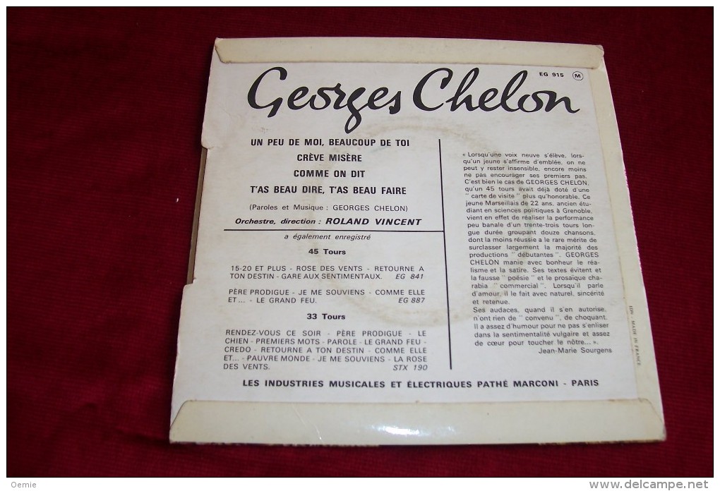 GEORGES  CHELON   COMME ON DIT / CREVE MISERE - Verzameluitgaven