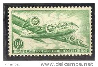 BELGIUM, 50 FRANCS AIRPOST FROM 1954, WHITE PAPER / PAPIER BLANC - Andere & Zonder Classificatie