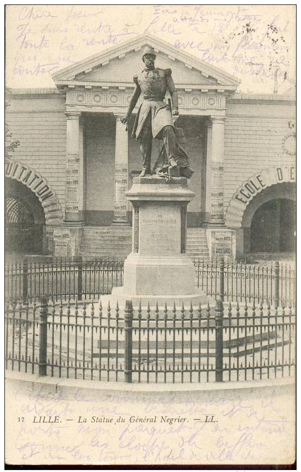 59 LILLE LA STATUE DU GENERAL NEGRIER - Lille