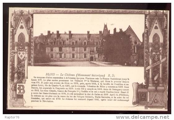 CPA BLOIS Carte Historique - Bois Le Roi