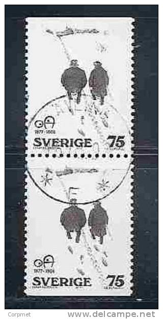 SWEDEN - CARICATURISTE OSKAR ANDERSSON - Yvert # 962a - SE-TENANT PAIR - VF USED - Blocs-feuillets