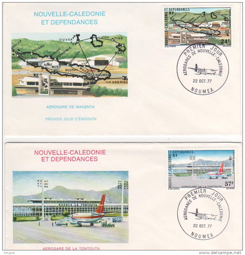 Timbres Yvert   Poste Aérienne N° 179 , 180 / Enveloppes 1er Jour  Du 22/10/77,TB - FDC