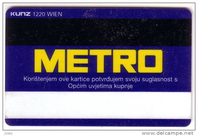 METRO ( Croatia Plastic Gift Card ) - Not Phonecard - Croatia