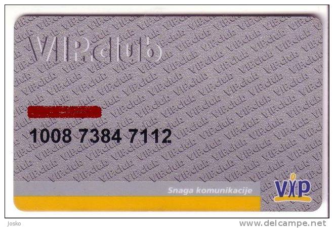 VIP.club  ( Croatia Plastic Gift Card ) - Not Phonecard - Croatie