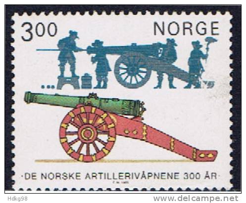 N Norwegen 1985 Mi 921** Artillerie: Bronzekanone - Neufs
