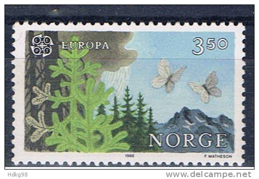 N Norwegen 1986 Mi 947** EUROPA: Umweltschutz - Ongebruikt