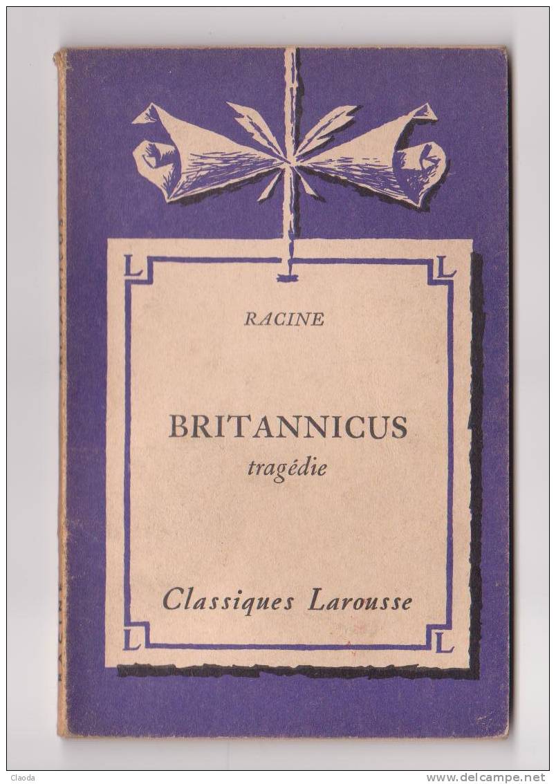 105 BC BRITANNICUS - Racine ( Classiques Larousse ) - Franse Schrijvers