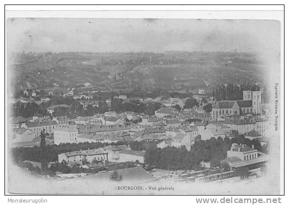 38 )FL) BOURGOIN, Vue Générale, Ed Papeterie Moderne ** - Bourgoin