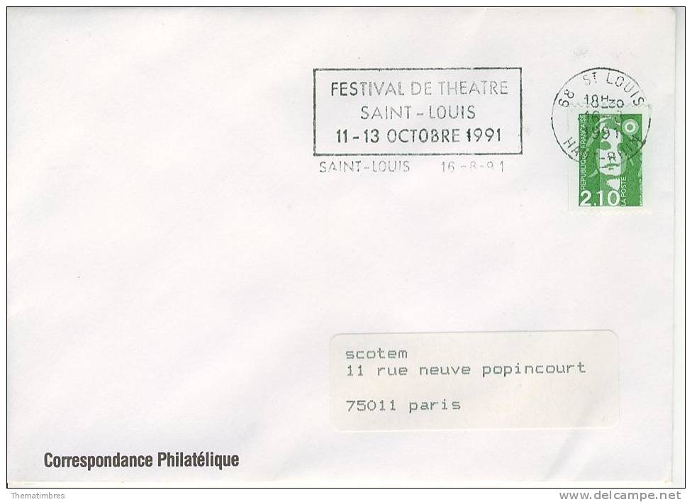 SD0296 Festival De Theatre Flamme Saint Louis 1991 - Théâtre