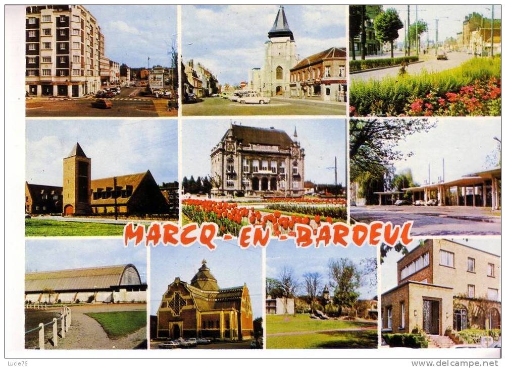 MARCQ EN BAROEUIL -  9 Vues :  Voir Scan Du Dos   -  N°  165 - Marcq En Baroeul
