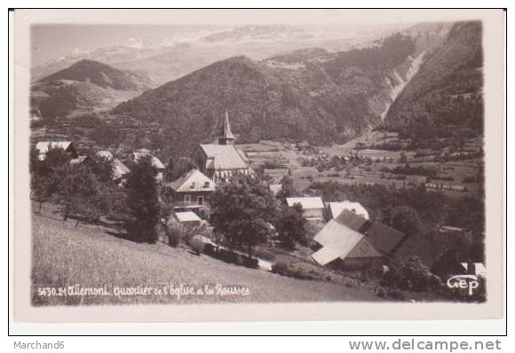 ISERE . ALLEMONT QUARTIER DE L EGLISE ET LES ROUSSES - Allemont