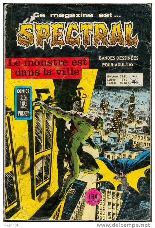 SPECTRAL  N° 6 " COMICS-POCKET " ARTIMA DE 1975 - Spectral