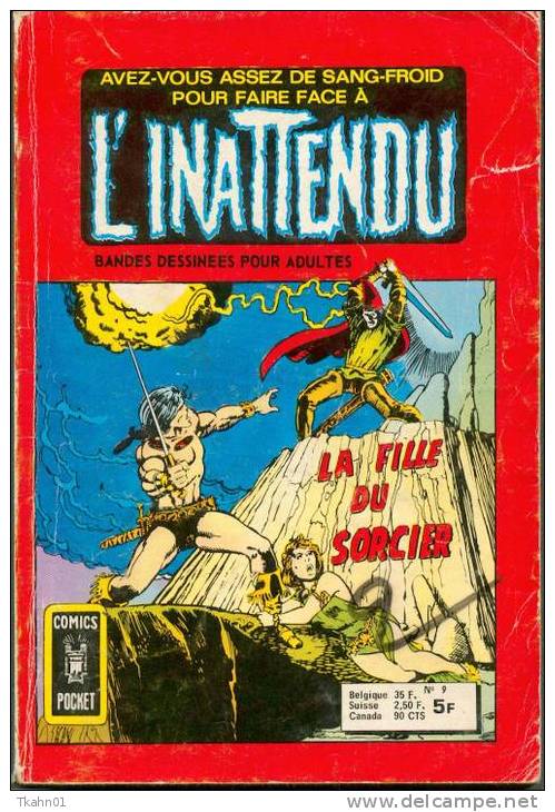L´INATTENDU  N° 9 " COMICS-POCKET " ARTIMA DE 1977 - Inattendu, L'