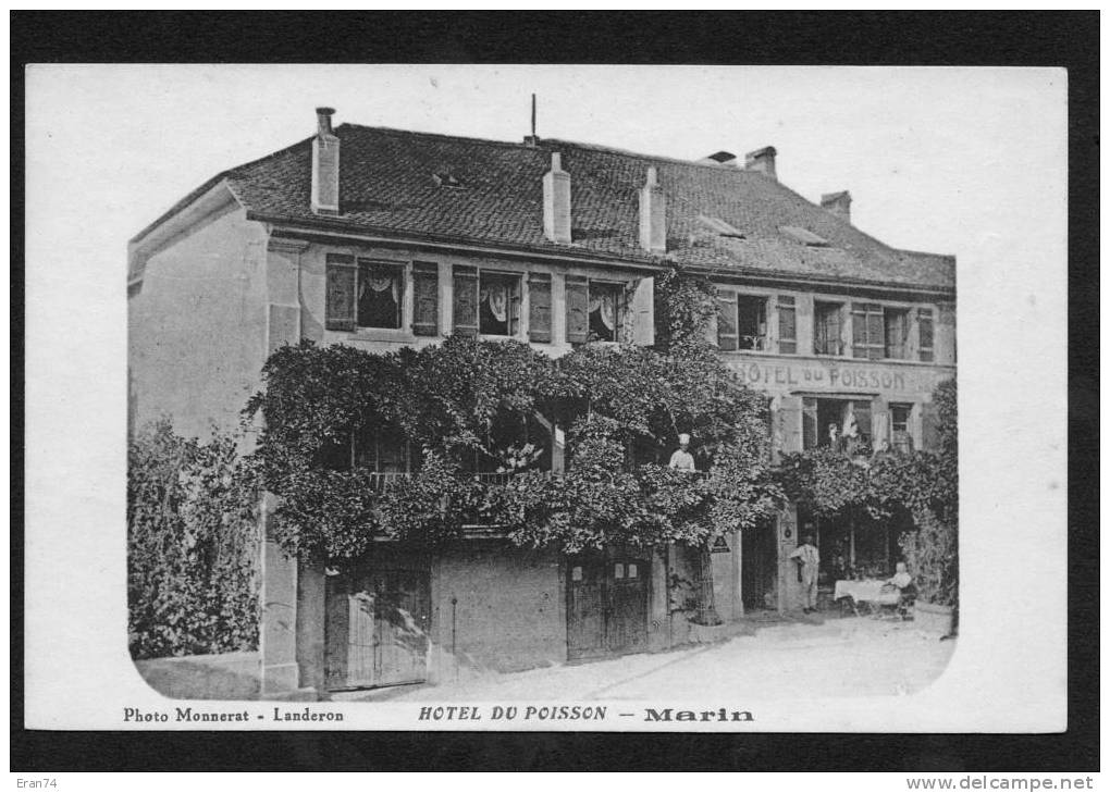 CPA - MARIN - HOTEL DU POISSON - Photo Monnerat-Landeron - Marin