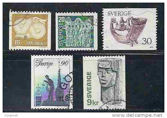 SWEDEN - SCULPTURES - Yvert # 934/8 - VF USED - Oblitérés