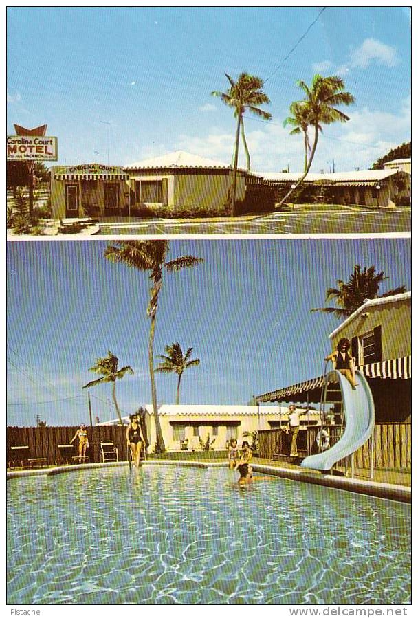 Fort Lauderdale FL - Roadside Carolina Court Motel Hotel - Mint - Pub. By Robert Morris - Rutas Americanas