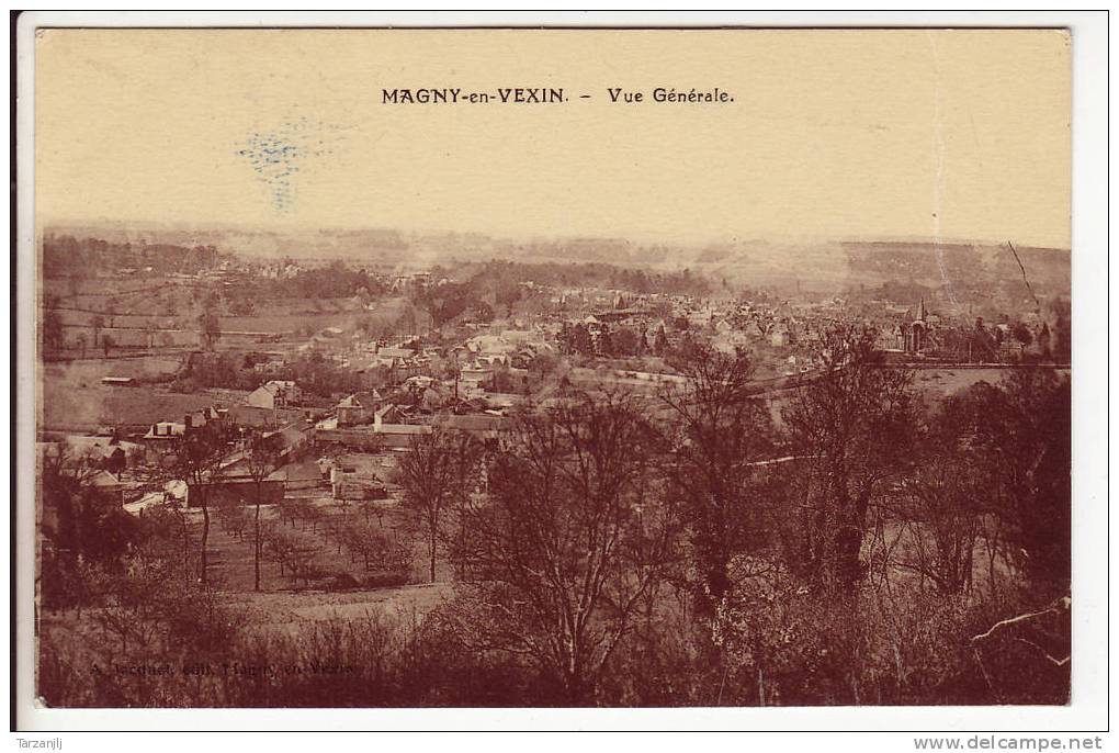 CPA De Magny En Vexin (Val D'Oise 95): Vue Générale - Magny En Vexin