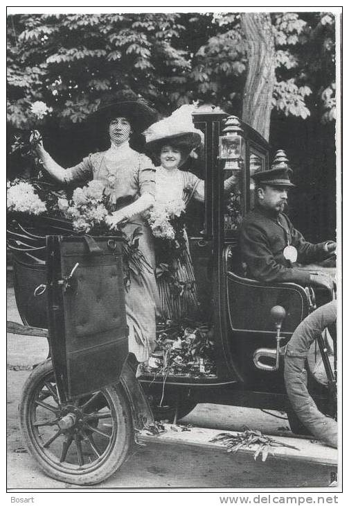 CP.Photo France 75.Paris 1900.Voit.J.femmes Costumes Chapeaux Seeberger 228 - Transporte Público
