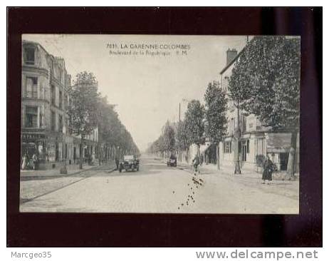 26672 La Garenne Colombes Bd. De La Republique édit.E.M. N° 7035 Animée Automobile  Belle Carte - La Garenne Colombes