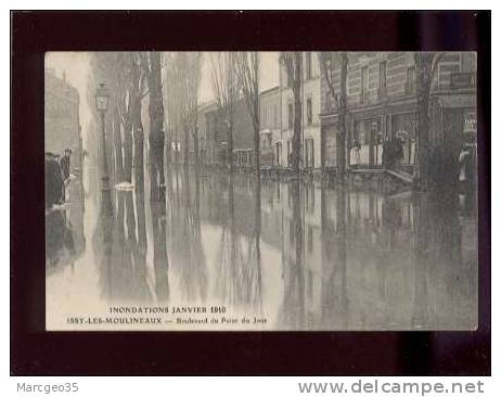 26675 Issy Les Moulineaux Bd Du Point Du Jour Inondation De Janvier 1910 Pas D'édit.belle Carte - Issy Les Moulineaux