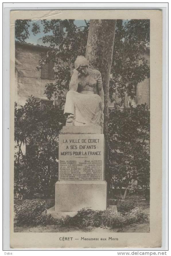 CERET. LE MONUMENT AUX MORTS - Ceret