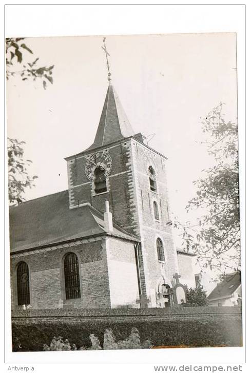 LINKEBEEK Eglise Ste Sebastien  Et Cimetière 1953 (echte Foto Belgapress) 18 Op 11 - Linkebeek