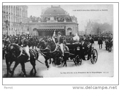 220408B Visite Roi D'Italie En 1903 (precurseur) Bel Attelage - Empfänge