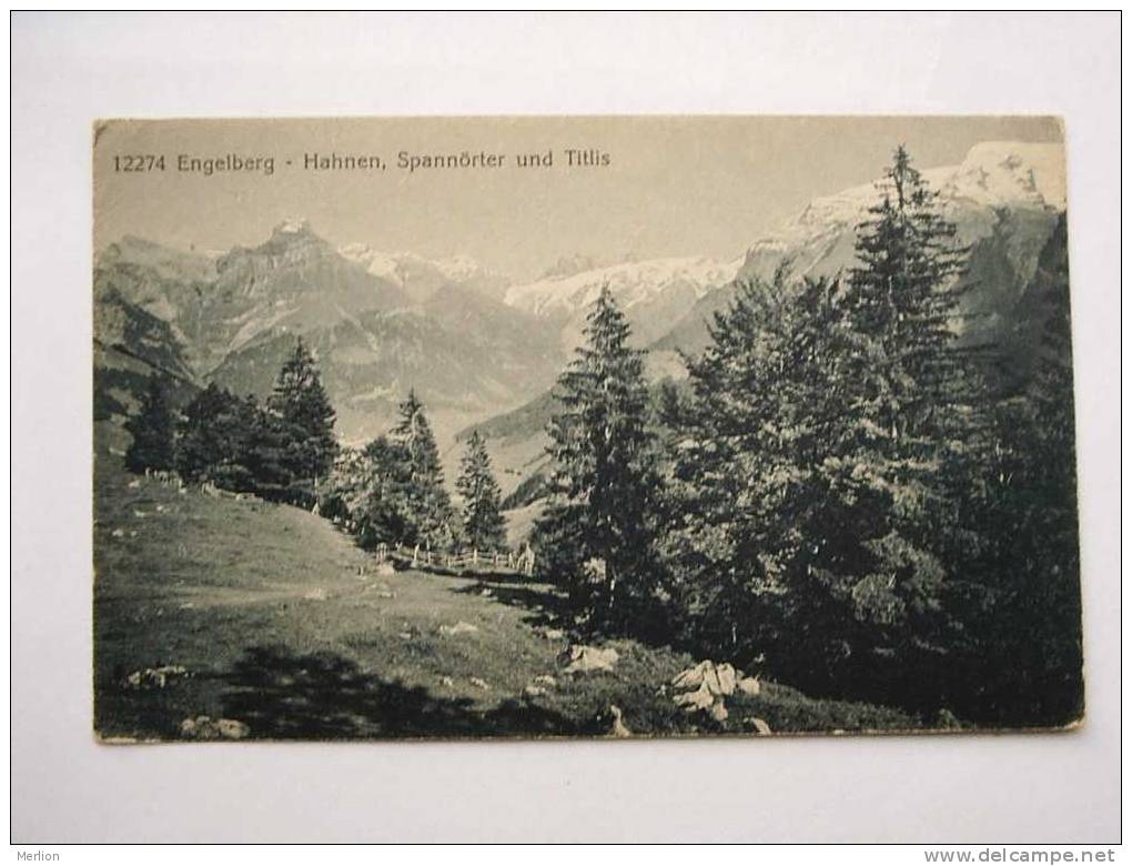 Engelberg Hahnen Spannörter Und Titlis  - CH 1910-  VF  D21153 - Engelberg