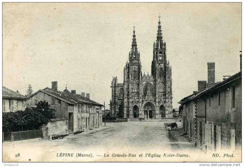 51 LEPINE Grande Rue Et église - L'Epine