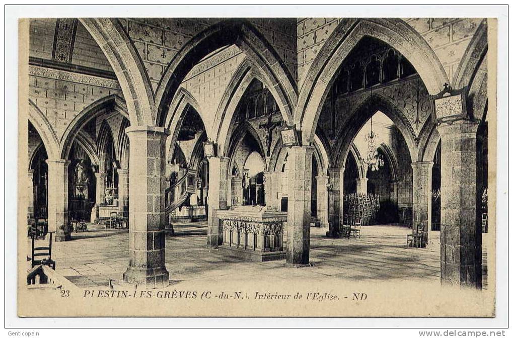 I5 - PLESTIN-LES-GREVES - Intérieur De L'église - Plestin-les-Greves