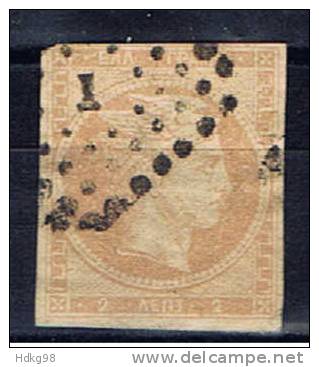 GR Griechenland 1861 Mi 2 Hermeskopf - Used Stamps