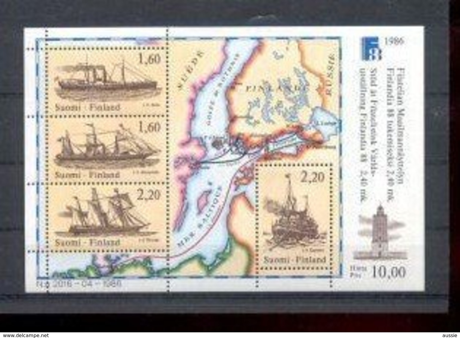 Finlande Finland Suomi Yvertnr Bloc 2 *** MNH Boten Ships Bateaux Cote 18 Euro - Blokken & Velletjes