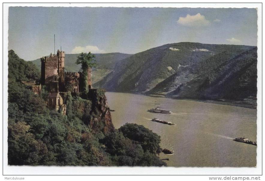 Bingen. Burg Rheinstein Am Rhein Zwischen Bingerbrücke Und Tingshausen. - Bingen