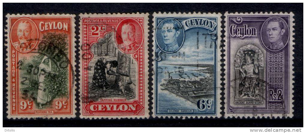 CEYLON / 16 OLS USED STAMPS / VF / 3 SCANS . - Ceylon (...-1947)