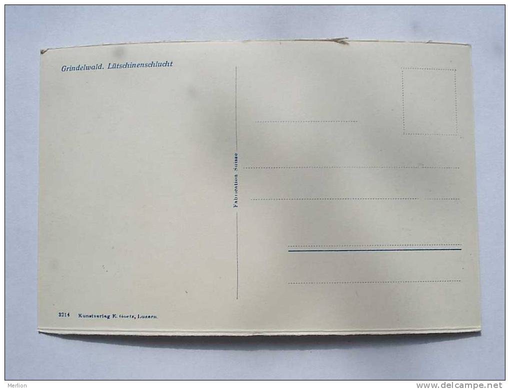 Grindelwald  Lütschinenschlucht    BE- CH 1930´s VF  D21305 - Grindelwald