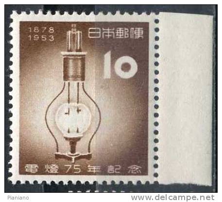 PIA - JAP - 1953 - 75° De La Prémière Lampe électrique Au Japon - (Yv 532) - Unused Stamps