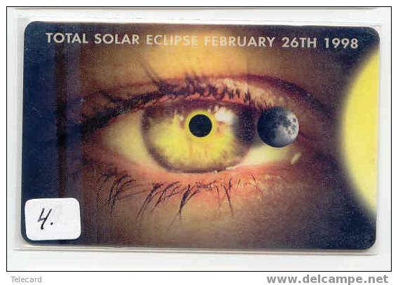 Antilles (Neérlandaises) * NEDERLANDSE ANTILLEN (4) Télécarte Solar ECLIPSE FEBR 26 - 1998 - Antillen (Niederländische)